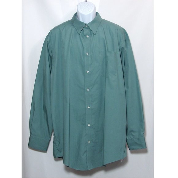 Lands' End Shirts Lands End Dress Shirt Button Down Long Sleeve 85